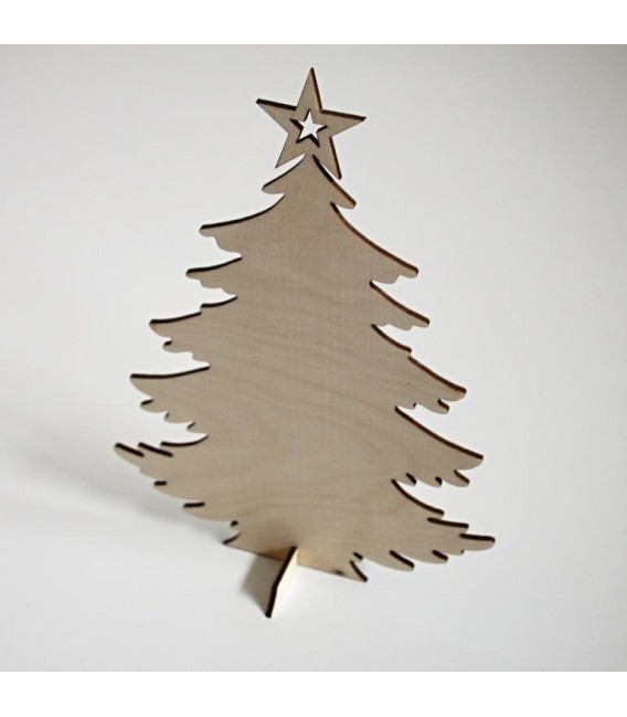 Stojaca ozdoba - vianočný stromček s hviezdou